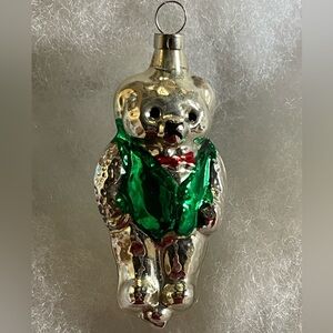 VINTAGE German Teddy Bear Ornament